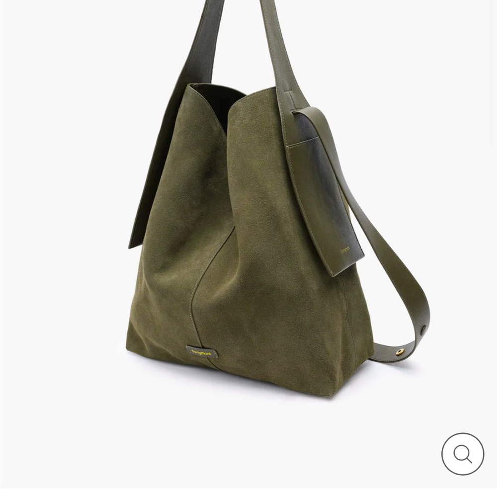 New Songmont Large Drippy Tote Bag in Olive